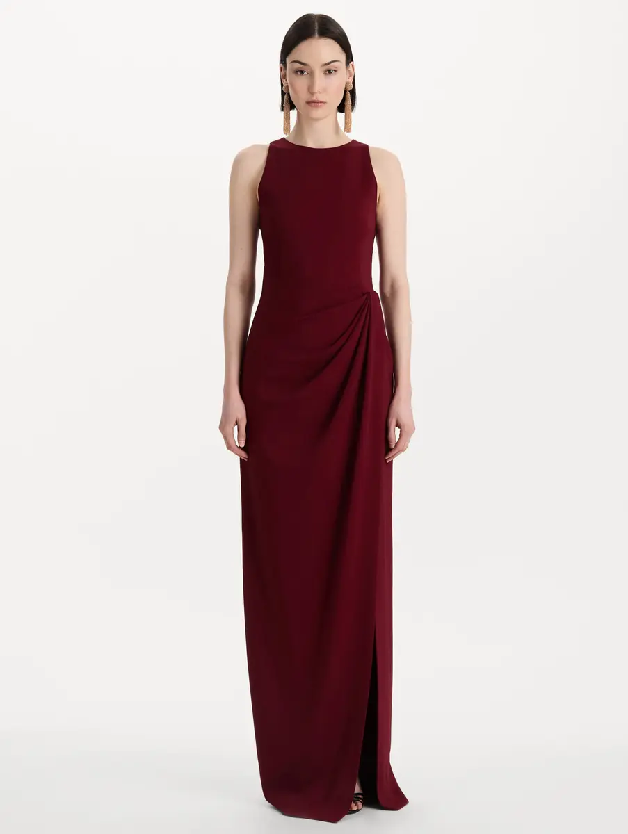 Oscar de la Renta Drape-Detailed Cady Gown | Thumbnail 2 Oscar de la Renta Drape-Detailed Cady Gown | Thumbnail 2