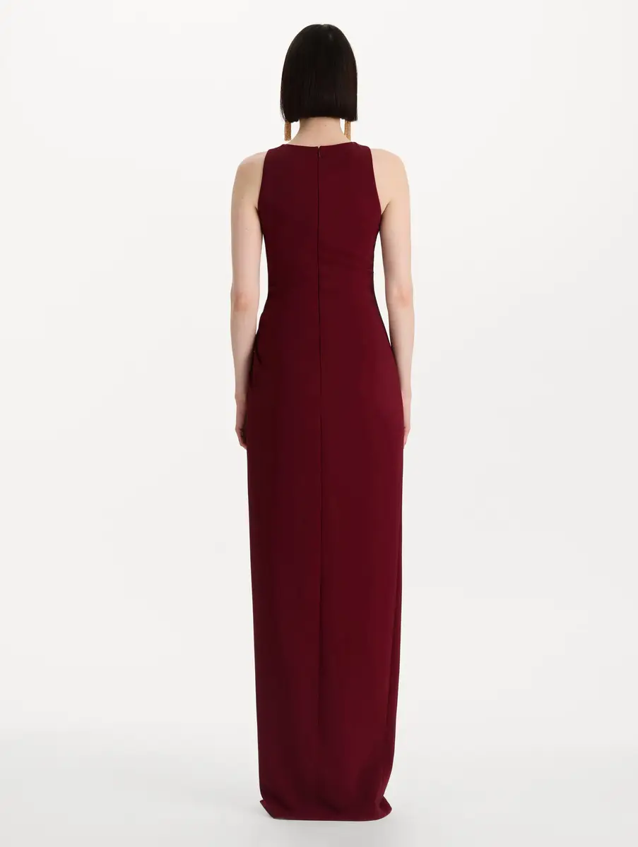 Oscar de la Renta Drape-Detailed Cady Gown | Thumbnail 3 Oscar de la Renta Drape-Detailed Cady Gown | Thumbnail 3