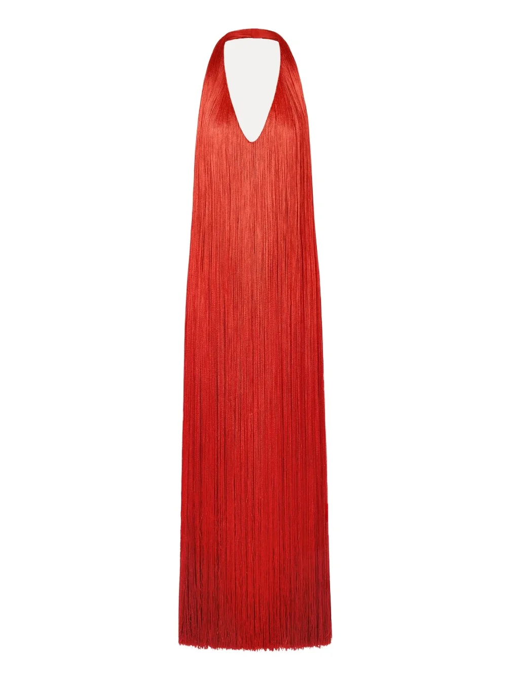 Oscar de la Renta Ombré Fringe Gown