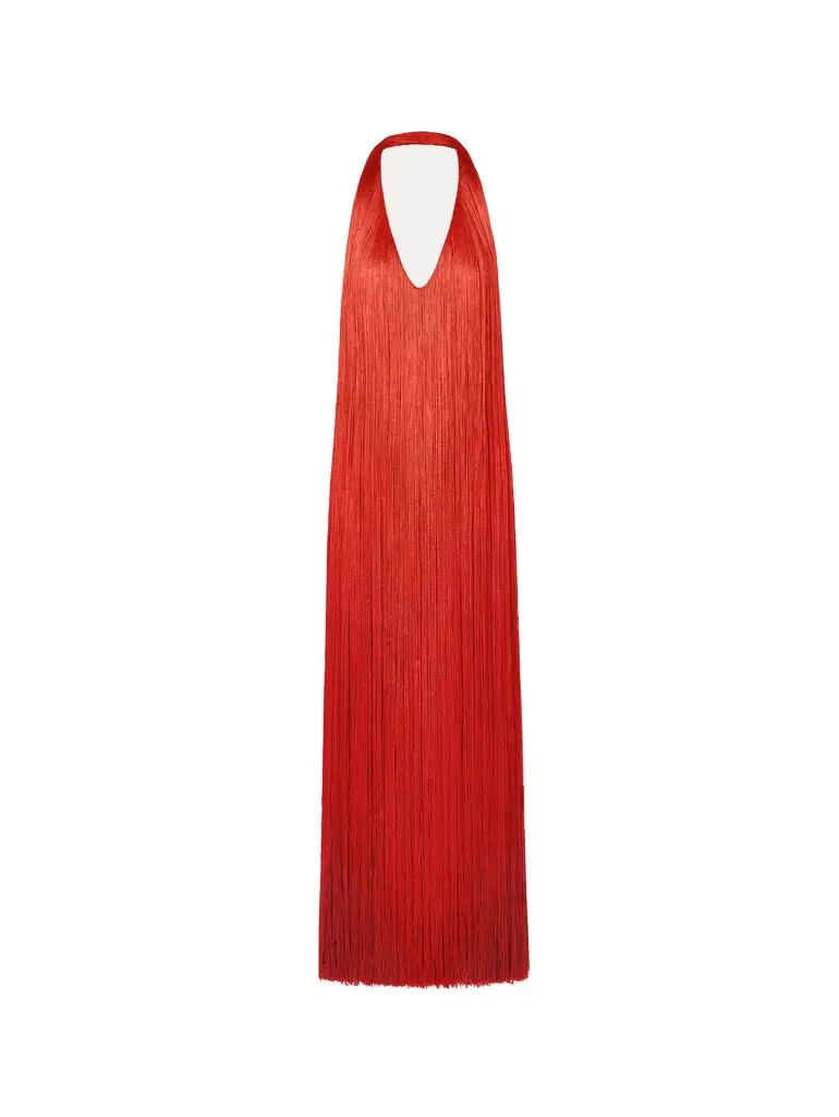 Oscar de la Renta Ombré Fringe Gown | Image 1 Oscar de la Renta Ombré Fringe Gown | Image 1