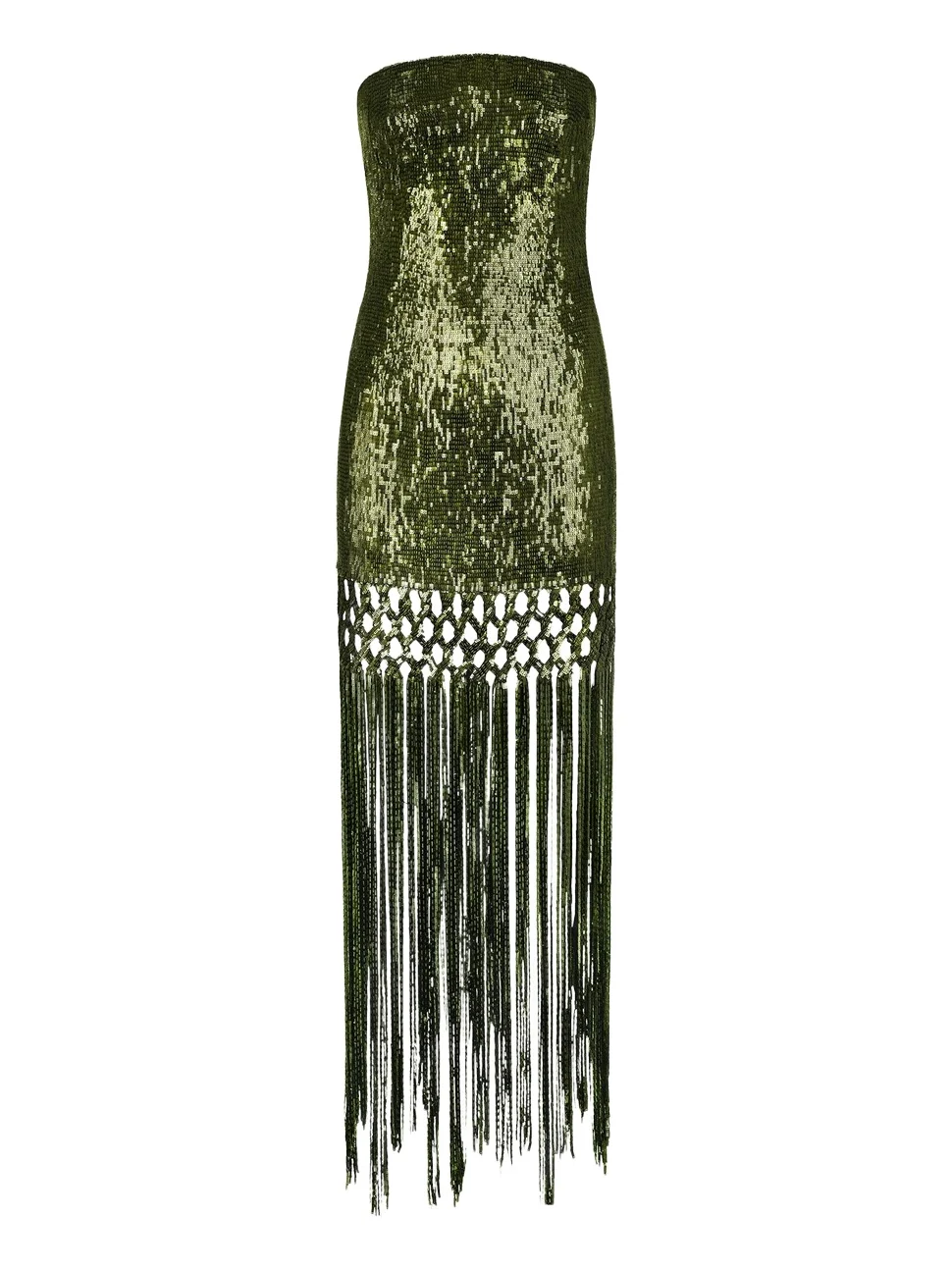 Sequin Fringe Gown
