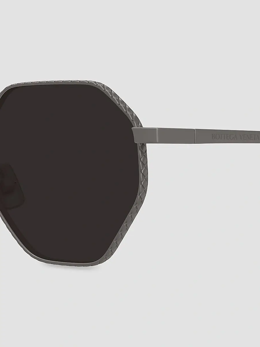 Bottega Veneta Men's 51MM Geometric Sunglasses | Thumbnail 3 Bottega Veneta Men's 51MM Geometric Sunglasses | Thumbnail 3