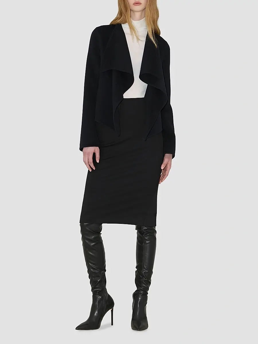 Soia & Kyo Women's Bree Double-Face Wool-Nylon Wrap Jacket | Thumbnail 2