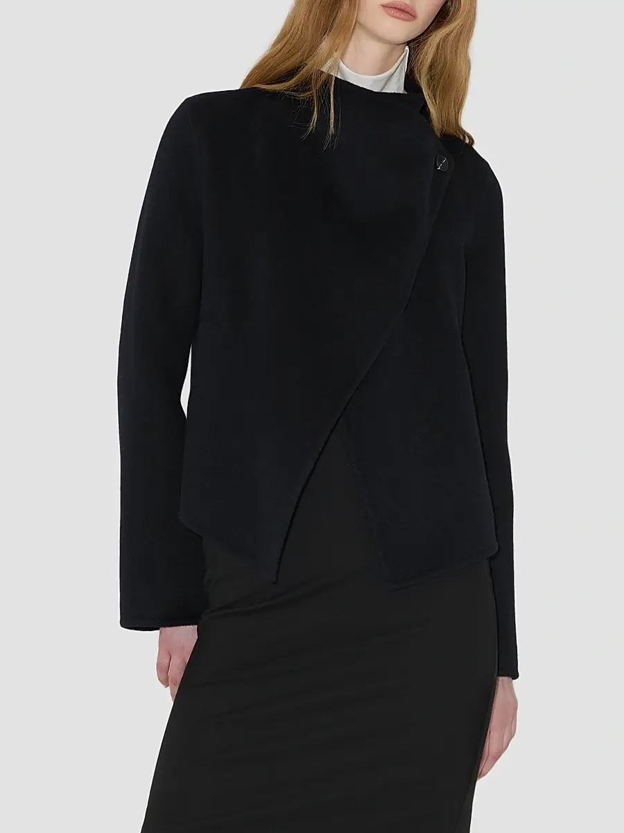 Soia & Kyo Women's Bree Double-Face Wool-Nylon Wrap Jacket | Thumbnail 4