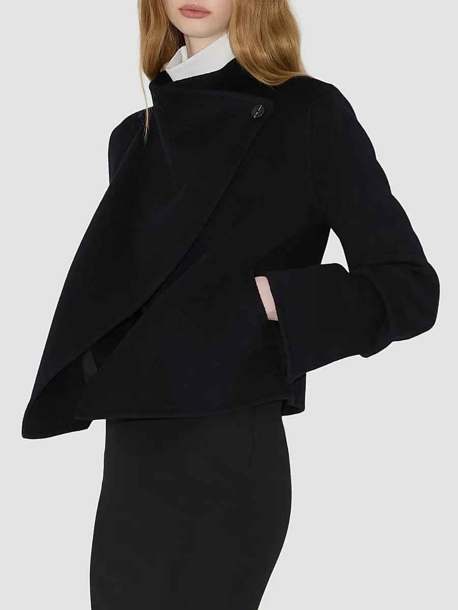 Soia & Kyo Women's Bree Double-Face Wool-Nylon Wrap Jacket | Thumbnail 7