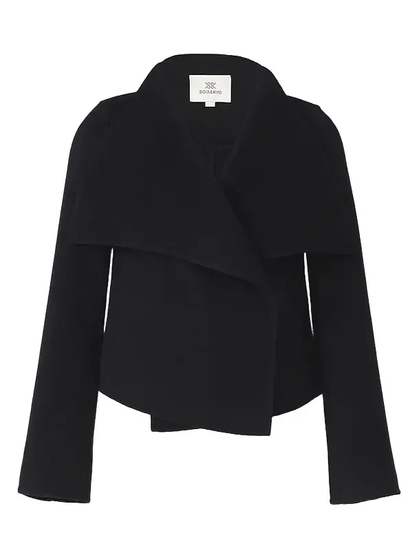Soia & Kyo Women's Bree Double-Face Wool-Nylon Wrap Jacket