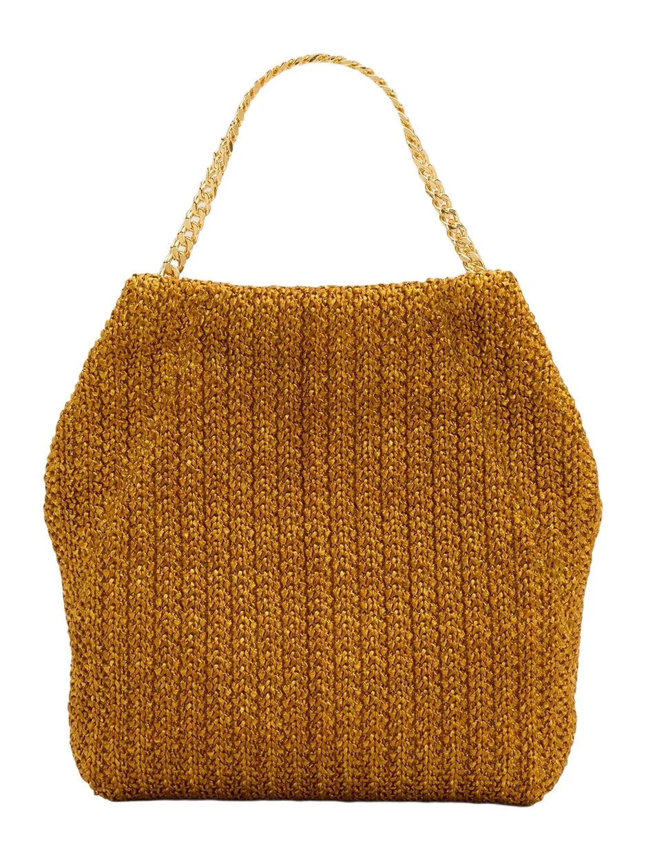Veronica Beard Women's Small Raffia Slouch Handle Bag