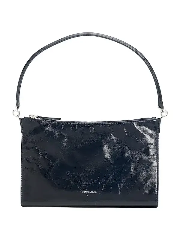 Veronica Beard Women's Small Crinkle Leather Shoulder Bag