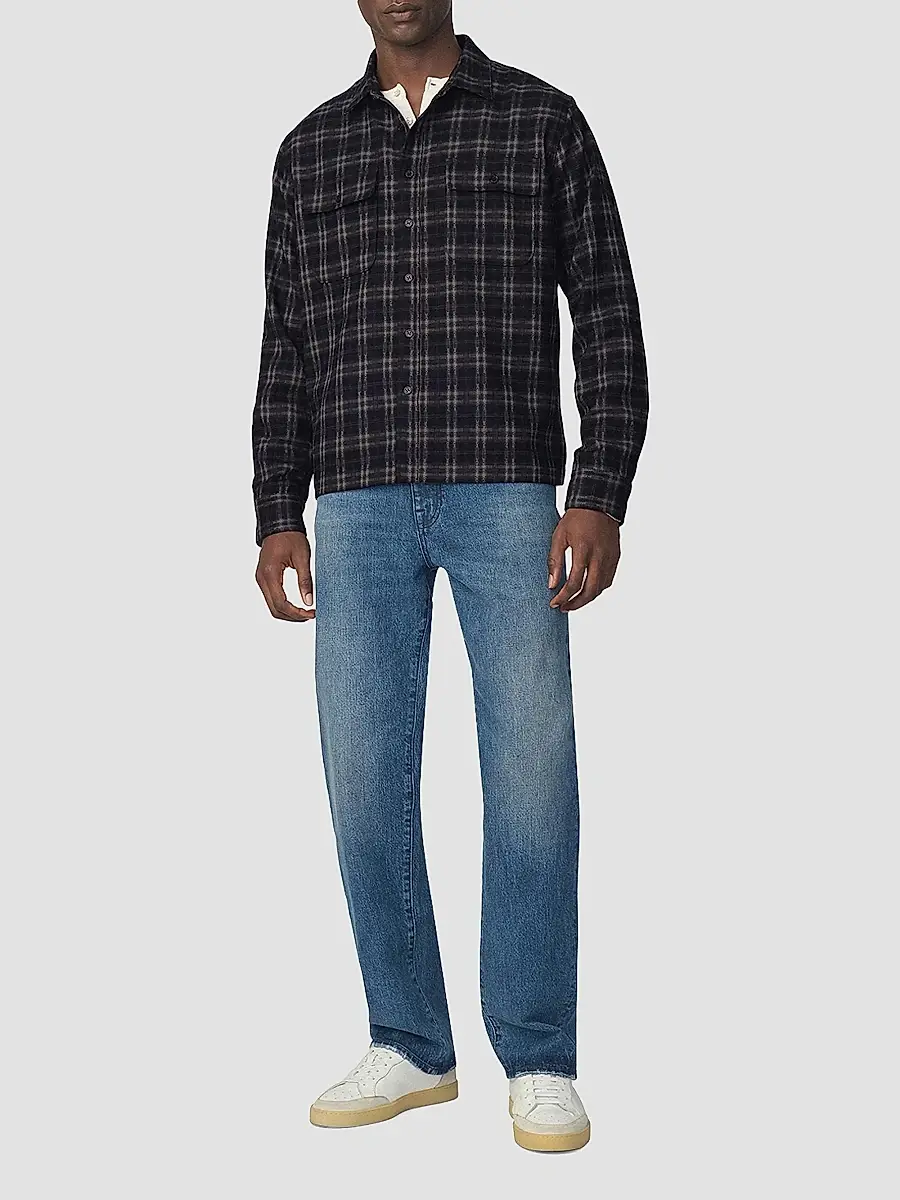 Joe's Jeans Men's Plaid Double Flap Pocket Shirt | Thumbnail 2