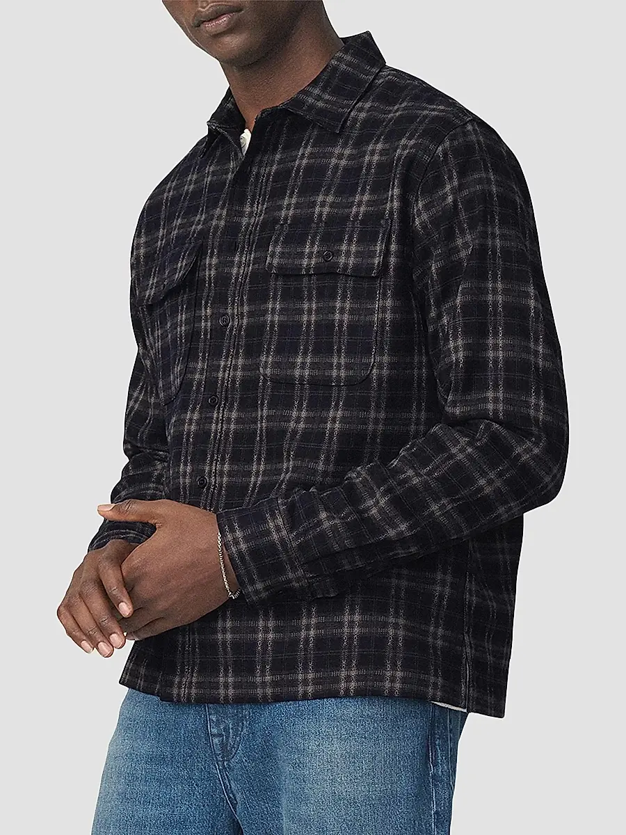 Joe's Jeans Men's Plaid Double Flap Pocket Shirt | Thumbnail 6