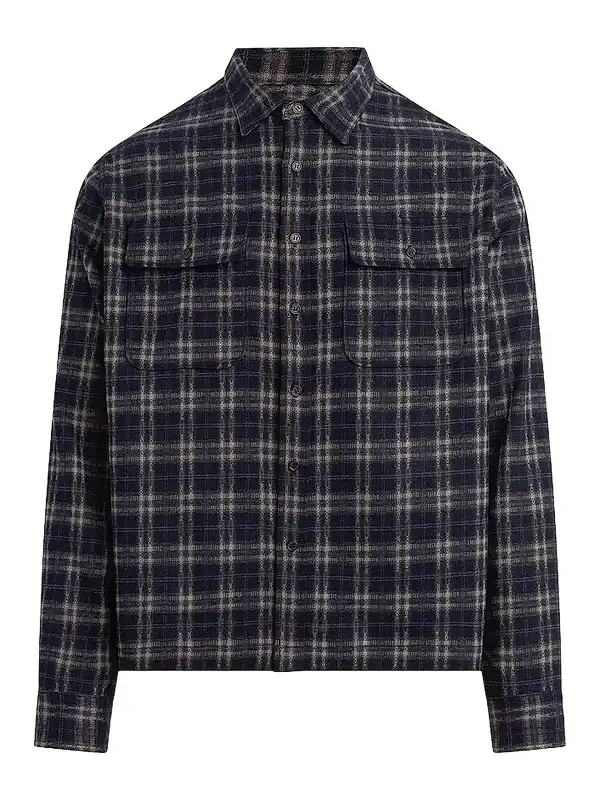 Joe's Jeans Men's Plaid Double Flap Pocket Shirt