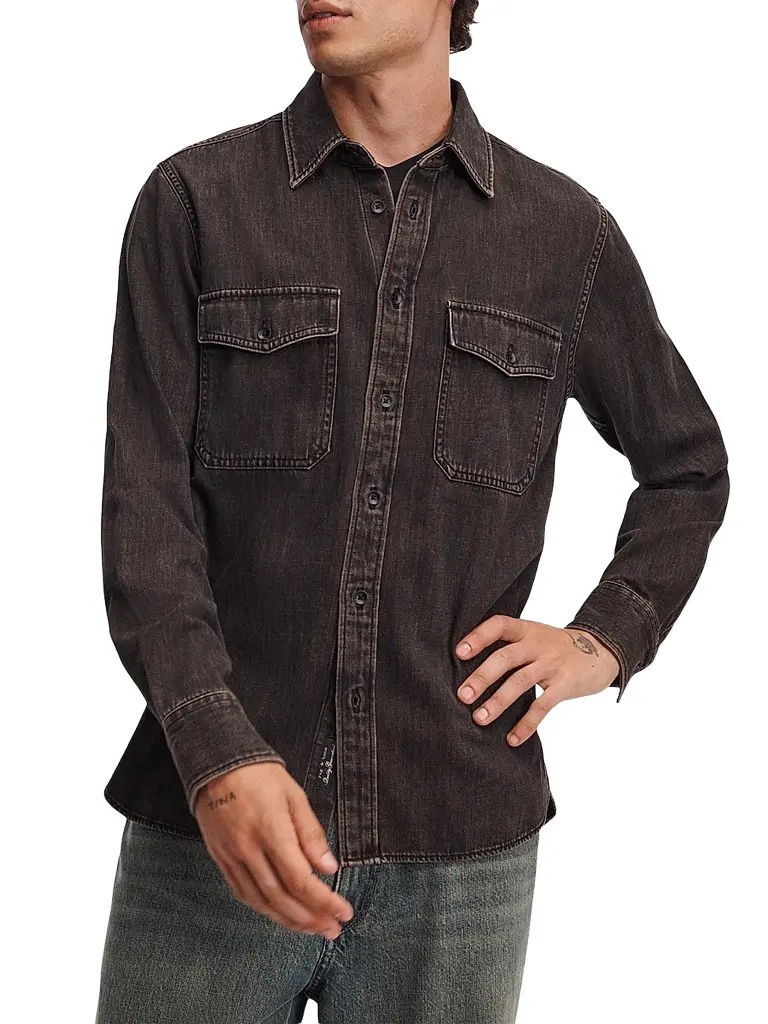 rag & bone Men's Denim Shirt