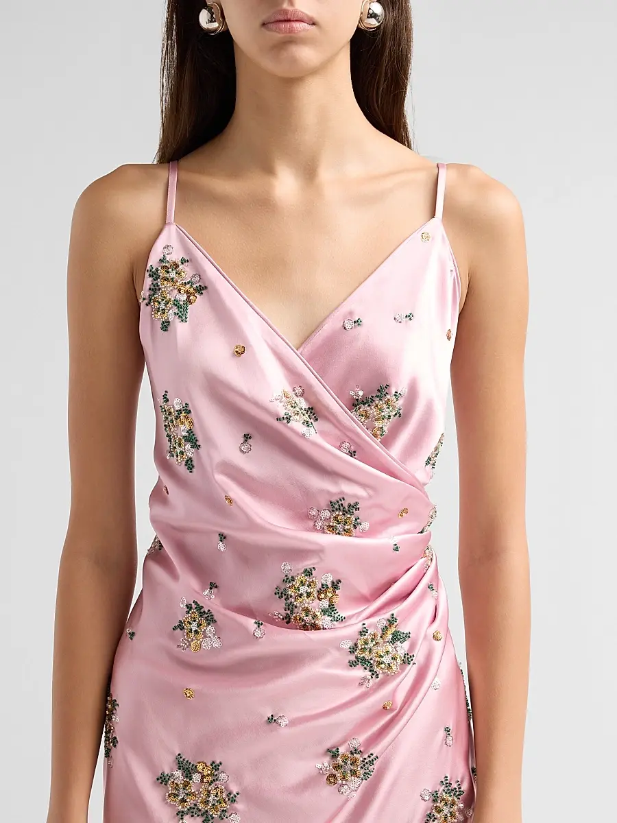 Milly Women's Rae Floral Midi Dress | Thumbnail 5 Milly Women's Rae Floral Midi Dress | Thumbnail 5