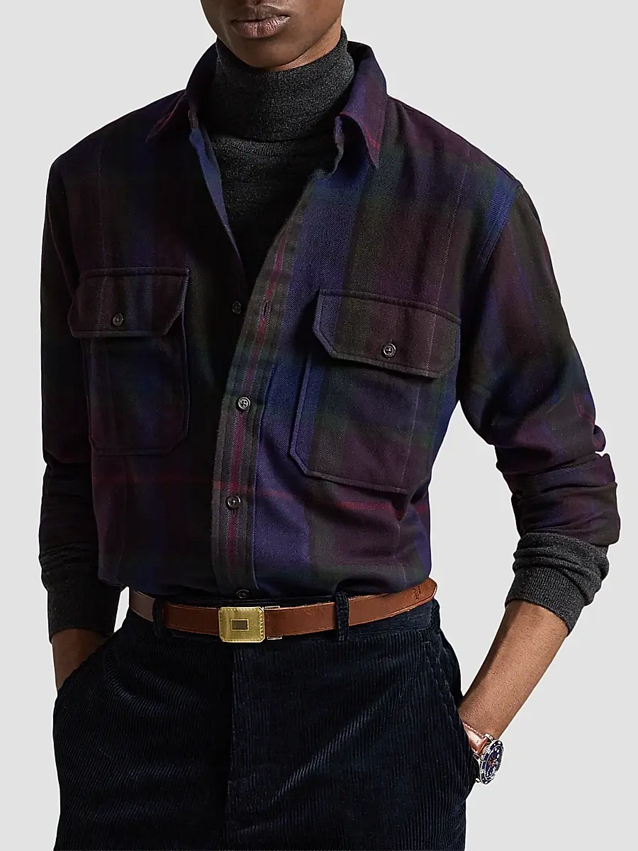 Polo Ralph Lauren Men's Classic-Fit Plaid Twill Workshirt | Thumbnail 4