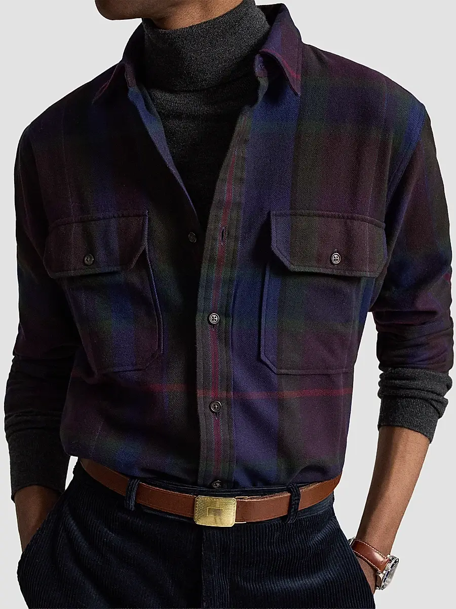 Polo Ralph Lauren Men's Classic-Fit Plaid Twill Workshirt | Thumbnail 5