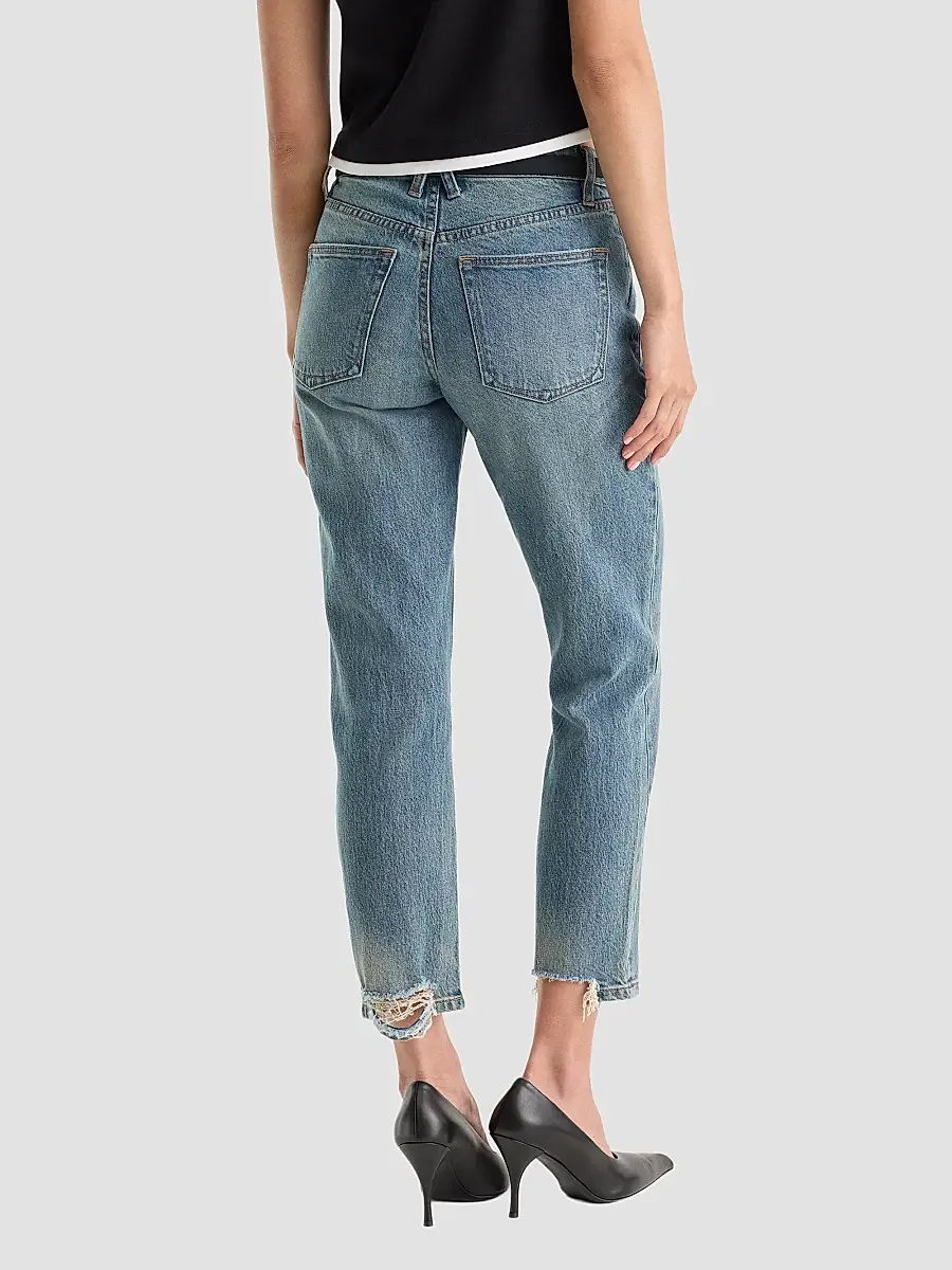 GOOD AMERICAN Women's Vintage Straight Ankle Jeans | Thumbnail 3 GOOD AMERICAN Women's Vintage Straight Ankle Jeans | Thumbnail 3