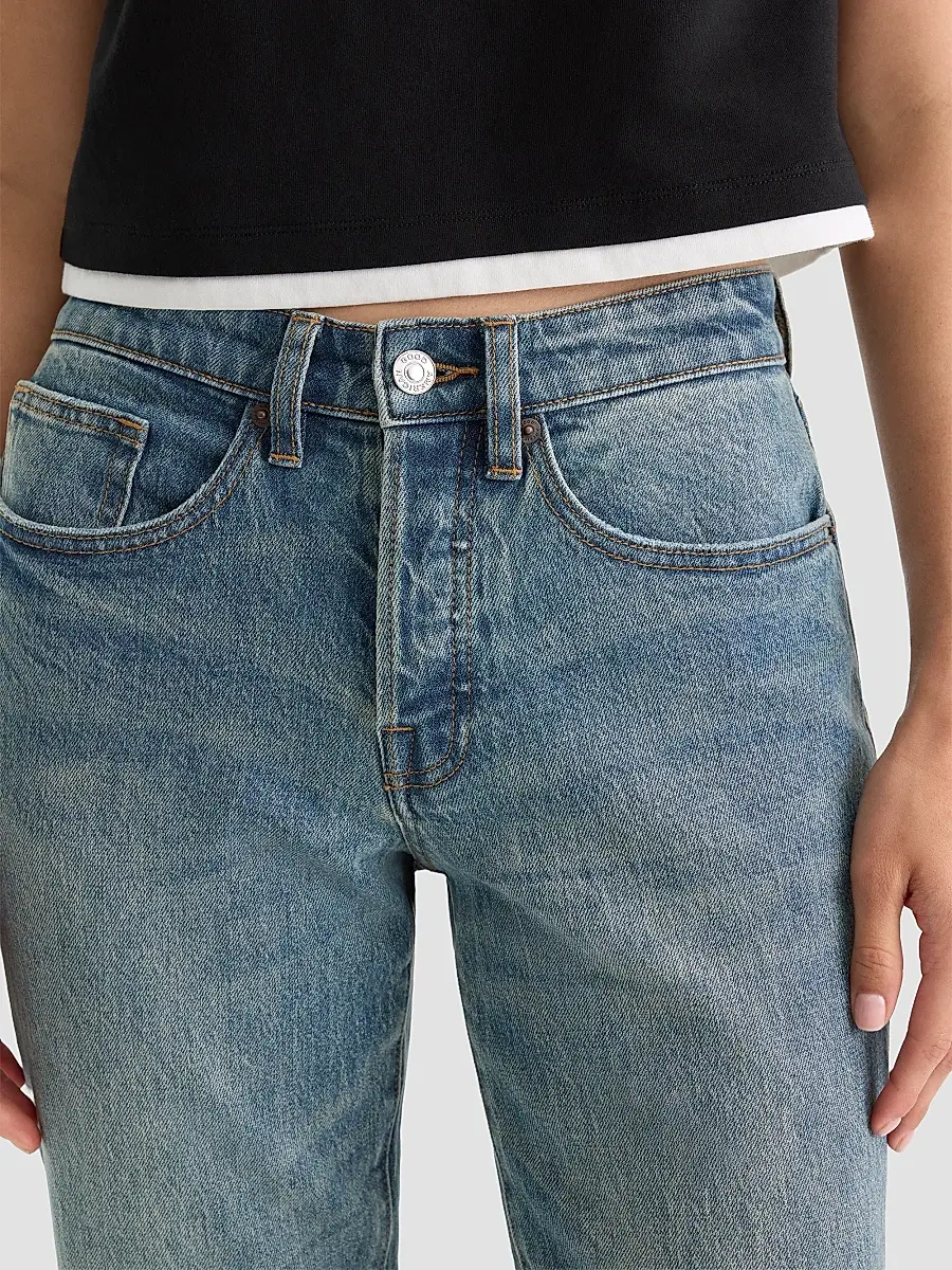 GOOD AMERICAN Women's Vintage Straight Ankle Jeans | Thumbnail 5 GOOD AMERICAN Women's Vintage Straight Ankle Jeans | Thumbnail 5