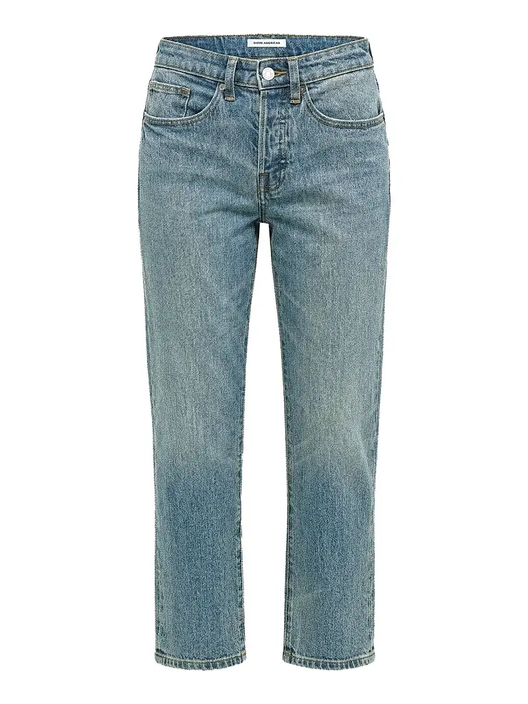 GOOD AMERICAN Women's Vintage Straight Ankle Jeans