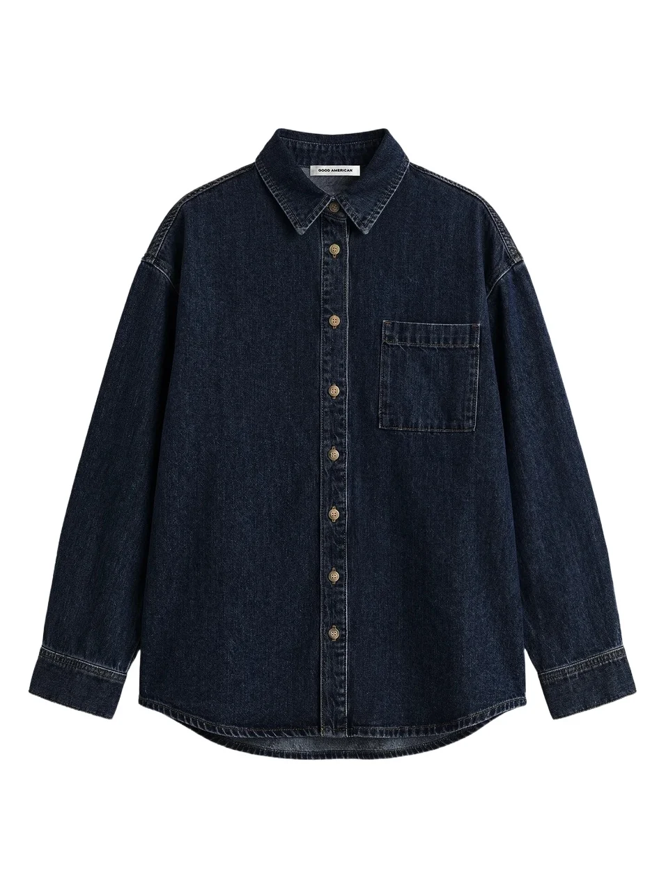 Women's Cotton Denim Drop-Shoulder Shirt