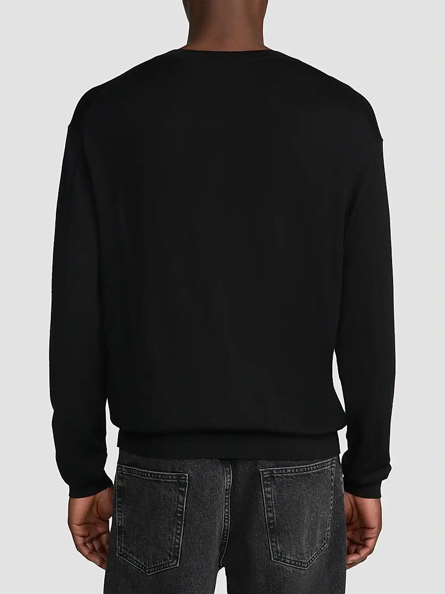 Frame Men's Fine Gauge Wool-Cashmere V-Neck Sweater | Thumbnail 2