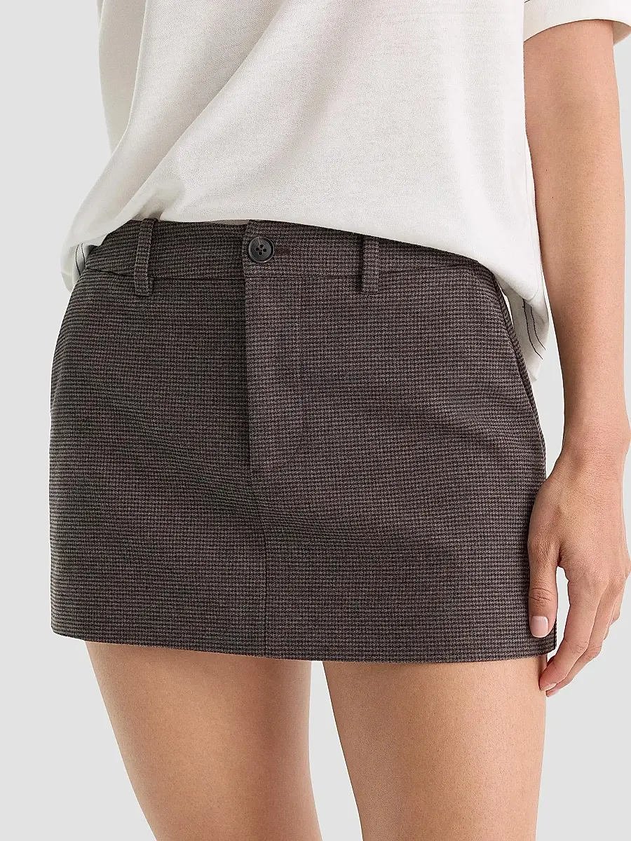 GOOD AMERICAN Women's The Trouser Mini Skirt | Thumbnail 4 GOOD AMERICAN Women's The Trouser Mini Skirt | Thumbnail 4