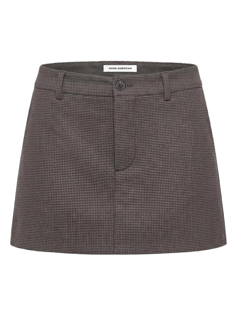 GOOD AMERICAN Women's The Trouser Mini Skirt