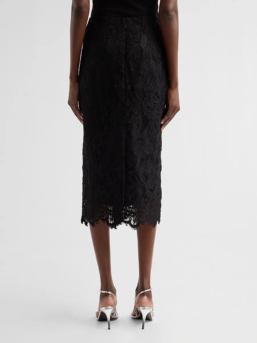 Kobi Halperin Women's Simone Corded Lace Midi Skirt | Thumbnail 3
