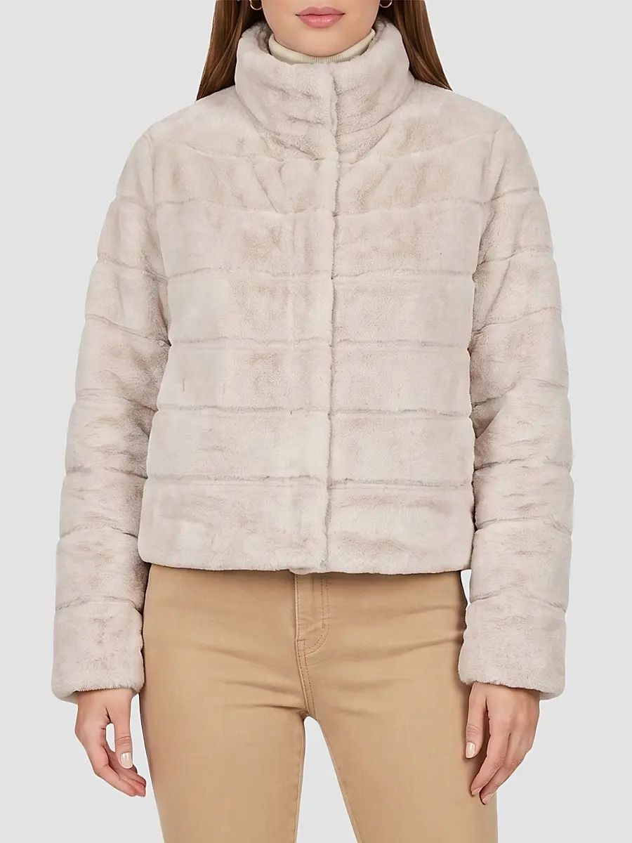 Gorski Women's Reversible Textured Shearling Lamb Jacket | Thumbnail 3 Gorski Women's Reversible Textured Shearling Lamb Jacket | Thumbnail 3