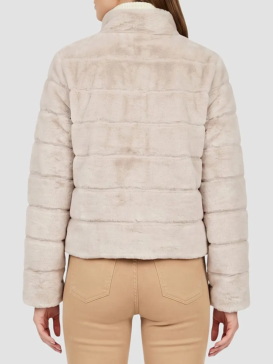 Gorski Women's Reversible Textured Shearling Lamb Jacket | Thumbnail 5 Gorski Women's Reversible Textured Shearling Lamb Jacket | Thumbnail 5