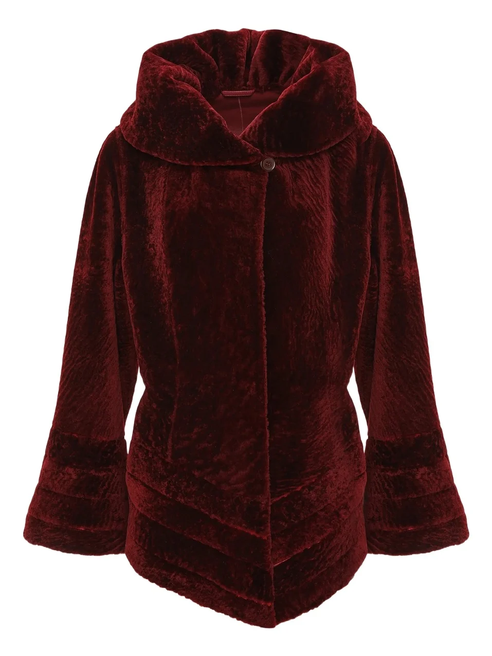 Women's Reversible Textured Shearling Lamb Jacket Women's Reversible Textured Shearling Lamb Jacket