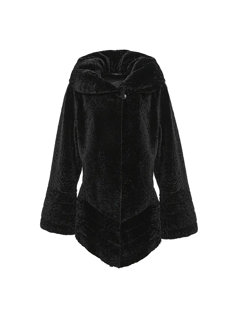 Gorski Women's Reversible Textured Shearling Lamb Jacket