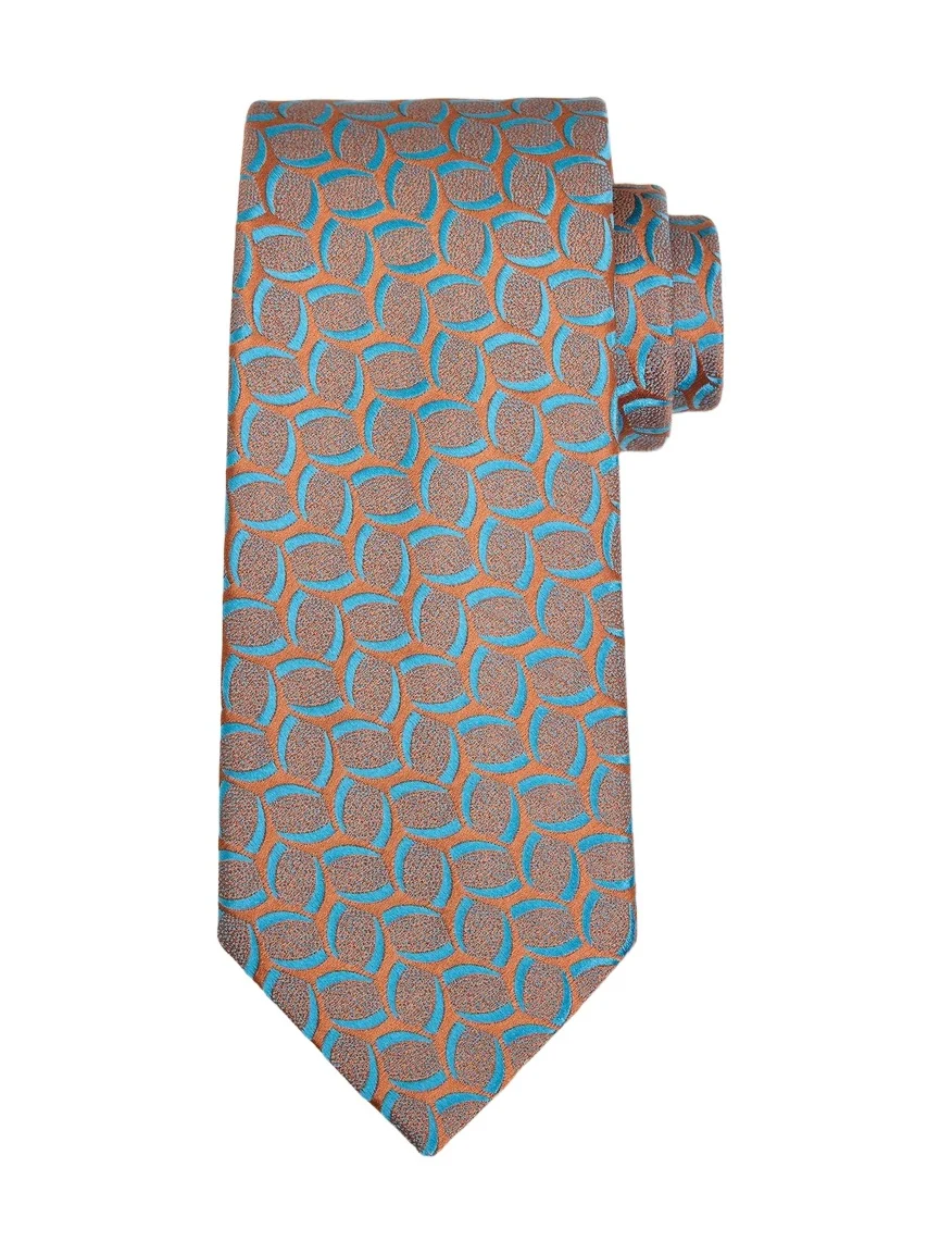 Charvet Men's Geometric Alternating Rounds Silk Tie