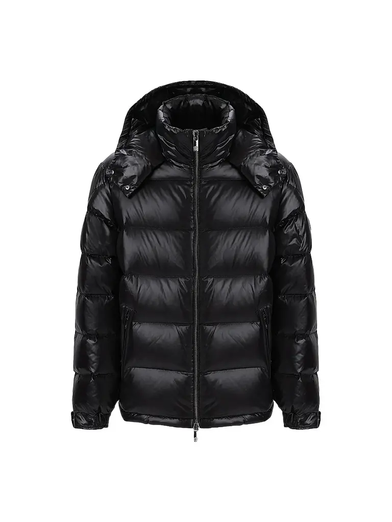 Gorski Men's Quilted Down Parka - Black | Image 1 Gorski Men's Quilted Down Parka - Black | Image 1