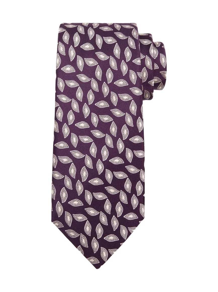Charvet Men's Geometric Oblong Pentagon Pattern Silk Tie