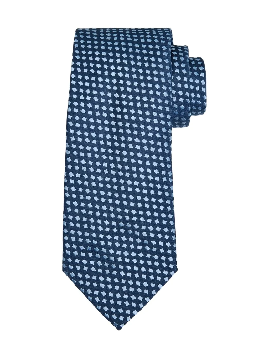 Men's Micro Diamond Pattern Silk Tie