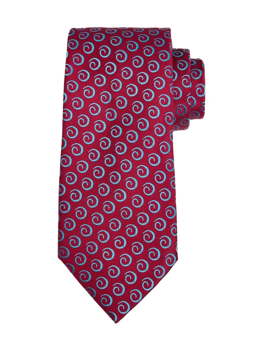 Charvet Men's Swirl Pattern Silk Tie