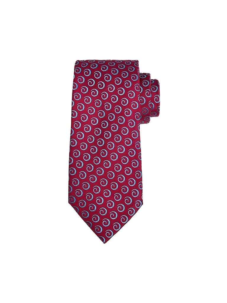 Charvet Men's Swirl Pattern Silk Tie - Red Blue | Image 1 Charvet Men's Swirl Pattern Silk Tie - Red Blue | Image 1