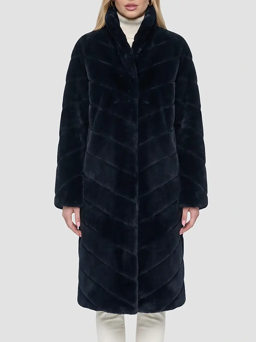 Gorski Women's Reversible Merino Shearling Lamb Chevron Short Coat | Thumbnail 3 Gorski Women's Reversible Merino Shearling Lamb Chevron Short Coat | Thumbnail 3