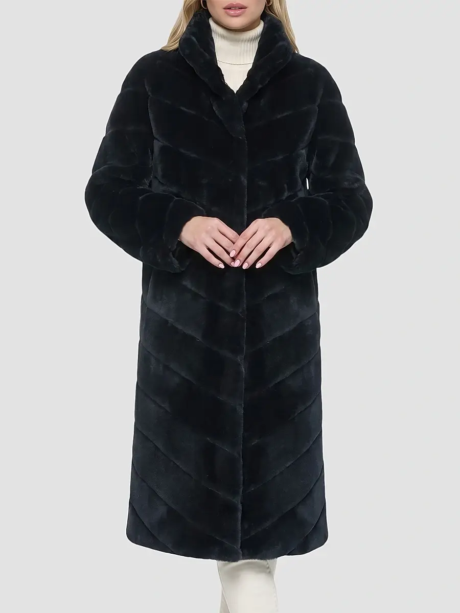 Gorski Women's Reversible Merino Shearling Lamb Chevron Short Coat | Thumbnail 5 Gorski Women's Reversible Merino Shearling Lamb Chevron Short Coat | Thumbnail 5