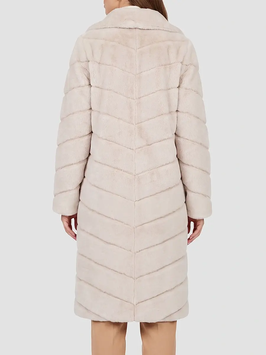 Gorski Women's Reversible Merino Shearling Lamb Chevron Short Coat | Thumbnail 5 Gorski Women's Reversible Merino Shearling Lamb Chevron Short Coat | Thumbnail 5