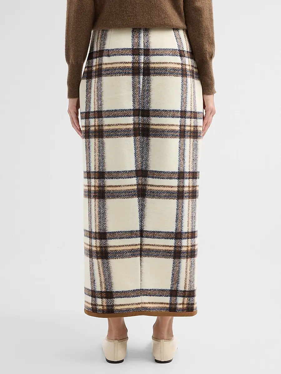 Toccin Women's Leia Plaid Wrap Maxi Skirt | Thumbnail 3 Toccin Women's Leia Plaid Wrap Maxi Skirt | Thumbnail 3