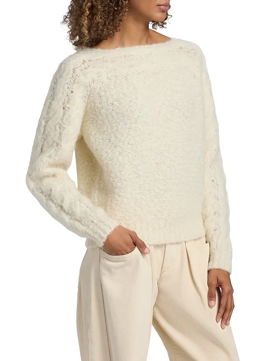 Isabel Marant Women's Ponara Wool-Blend Sweater | Thumbnail 4 Isabel Marant Women's Ponara Wool-Blend Sweater | Thumbnail 4