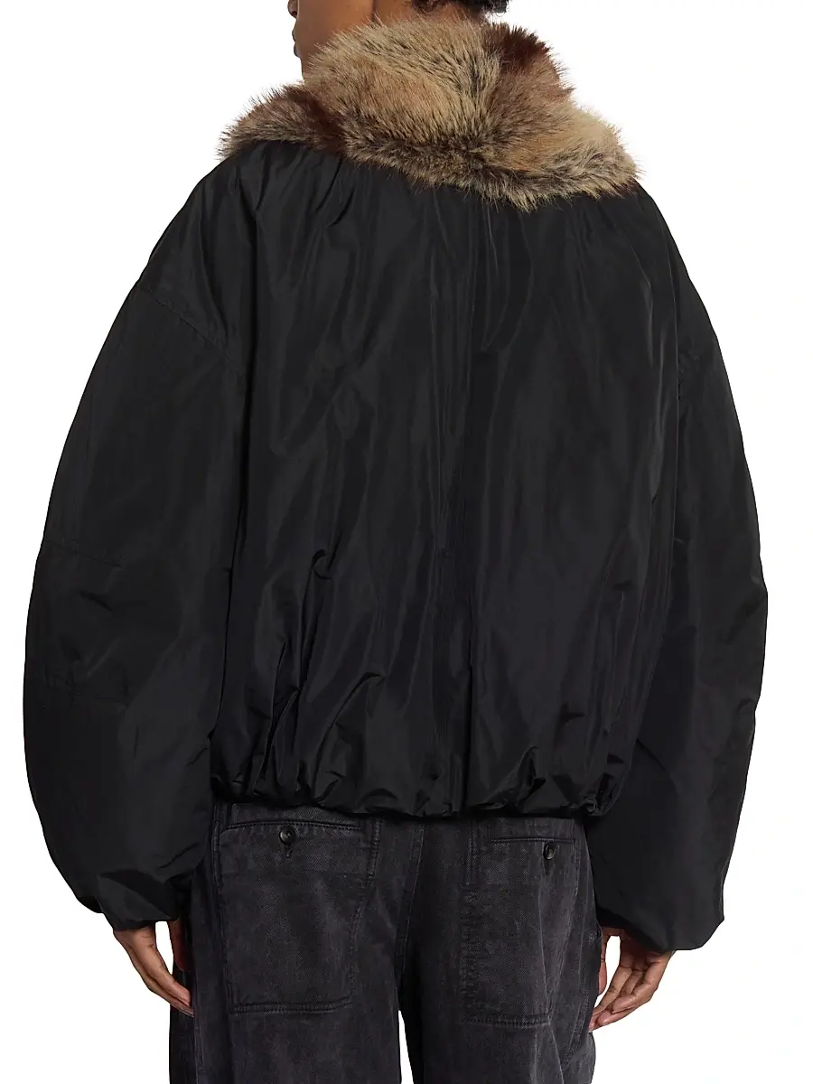 Isabel Marant Women's Charone Faux-Fur Trim Jacket | Thumbnail 5 Isabel Marant Women's Charone Faux-Fur Trim Jacket | Thumbnail 5