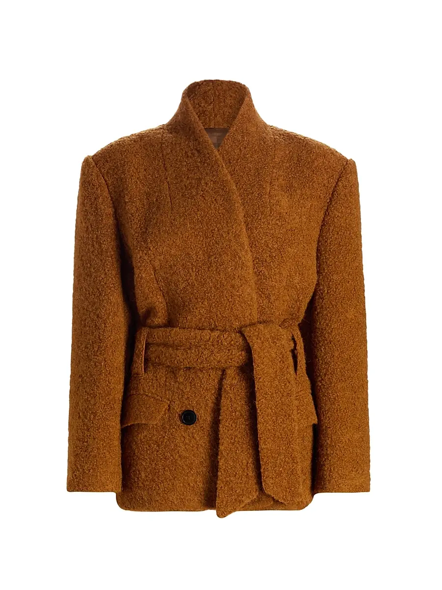 Isabel Marant Women's Syndra Wool-Blend Belted Jacket