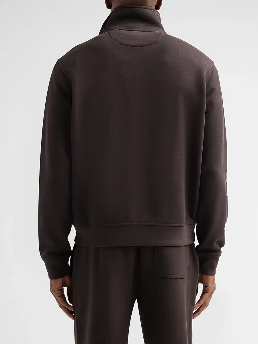 Burberry Men's Jacob EKD Cotton Half-Zip Sweatshirt | Thumbnail 3 Burberry Men's Jacob EKD Cotton Half-Zip Sweatshirt | Thumbnail 3