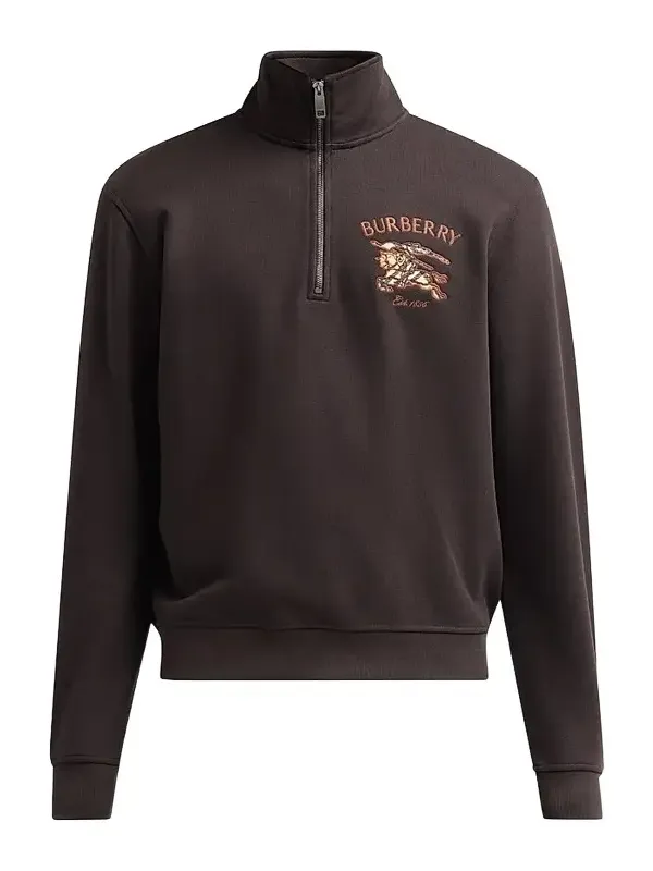 Burberry Men's Jacob EKD Cotton Half-Zip Sweatshirt