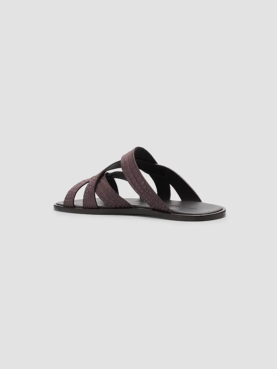 Manolo Blahnik Men's Marvin Leather Sandals | Thumbnail 4