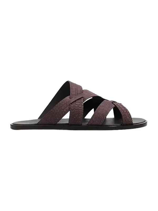 Manolo Blahnik Men's Marvin Leather Sandals