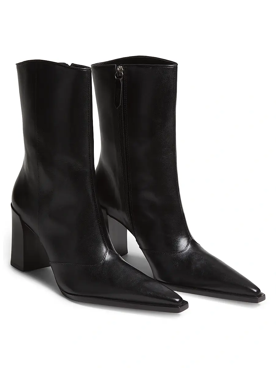 Schutz Women's Raffaela 90MM Leather Booties | Thumbnail 2 Schutz Women's Raffaela 90MM Leather Booties | Thumbnail 2