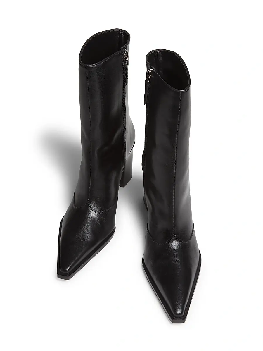 Schutz Women's Raffaela 90MM Leather Booties | Thumbnail 4 Schutz Women's Raffaela 90MM Leather Booties | Thumbnail 4